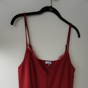 Tobi red romper